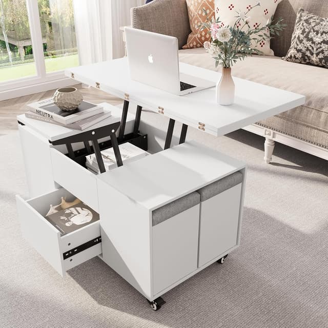 Thumbnail 2 de VOWNER Table Basse Relevable 3 en 1