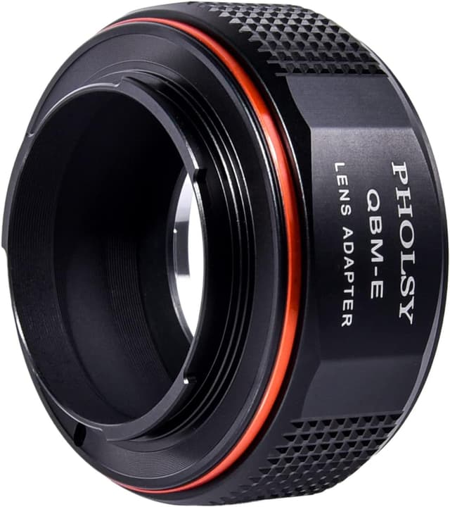 Detalle de PHOLSY Objektivadapter für Rollei QBM auf Sony E-Mount (kompatibel u. a. mit a7, a6000, NEX, ZV-E10)