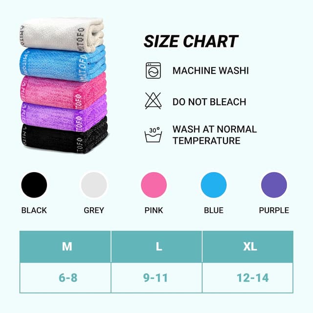 Detalle 2 de LOFIR Diabetic Socks Bamboo non-slip 6–14, 4 pairs