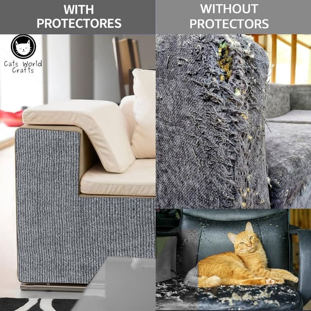 Thumbnail 4 de Alfombra rascador para gatos 200x40 cm gris claro