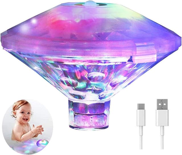 Detalle de Caxmtu Schwimmende Pool-LED-Lampe 7 Modi