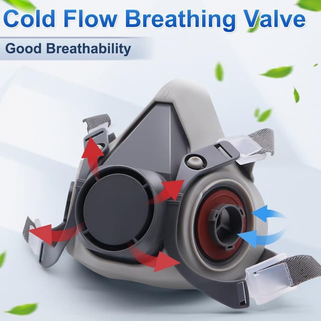 Thumbnail 1 de Semimáscara reutilizable con filtros para pintura y químicos