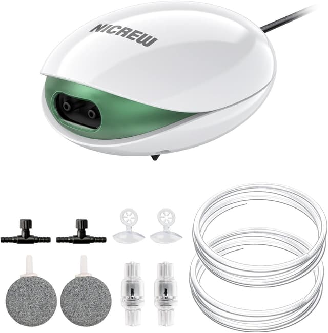 Imagen de NICREW Leise Luftpumpe 5 L/min für Aquarien en OfertitasTOP