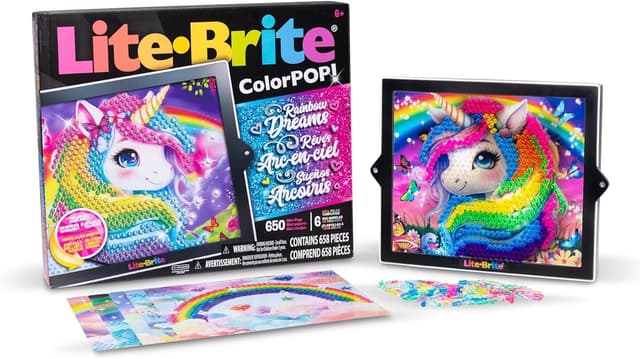 Detalle de Lite Brite Rainbow Dreams, 650 picots