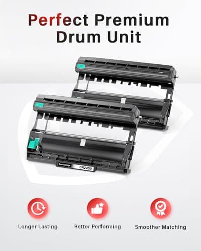 Thumbnail 3 de Halloya DR2400 Tambor para Brother 👕 HL-L2310D y más (2 Pack)