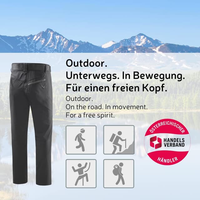 Detalle 2 de Pantalon de trekking Black Crevice, 280 g