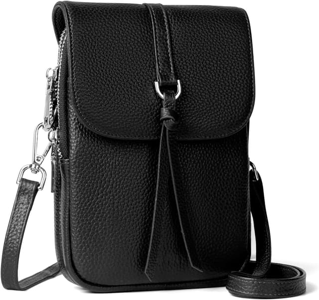 Detalle de befen Genuine Leather Crossbody 5.51in phone bag