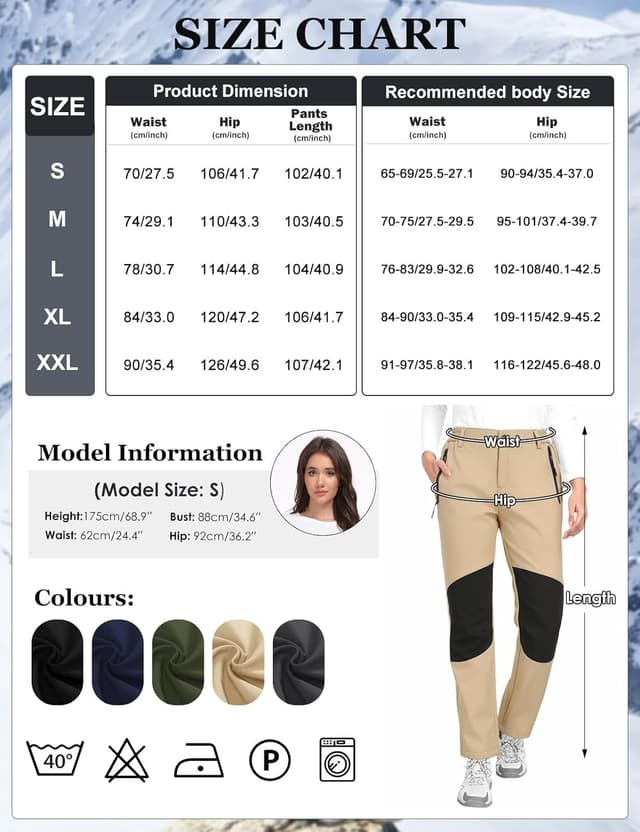 Thumbnail 5 de CMTOP Waterproof Trousers Womens Hiking Pants