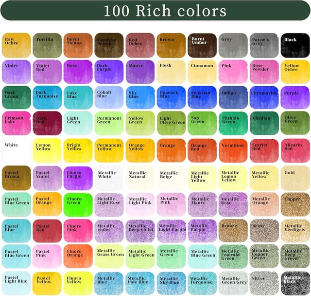 Thumbnail 1 de Artecho Aquarellfarben 100 Farben 🎨