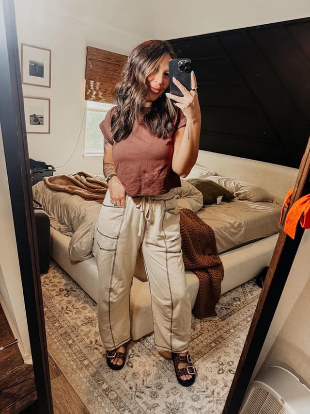 Thumbnail 5 de Athlisan Baggy Barrel Pants Wide Leg Sweatpants