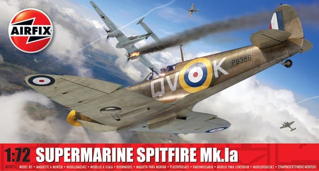 Detalle de Airfix A01071C Standard Model Set Supermarine Spitfire Mk.Ia 1:72 plastic model kit