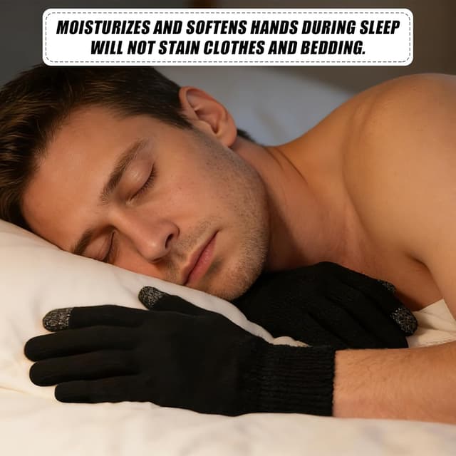 Thumbnail 2 de AovYoo 100% Cotton Moisturising Gloves M