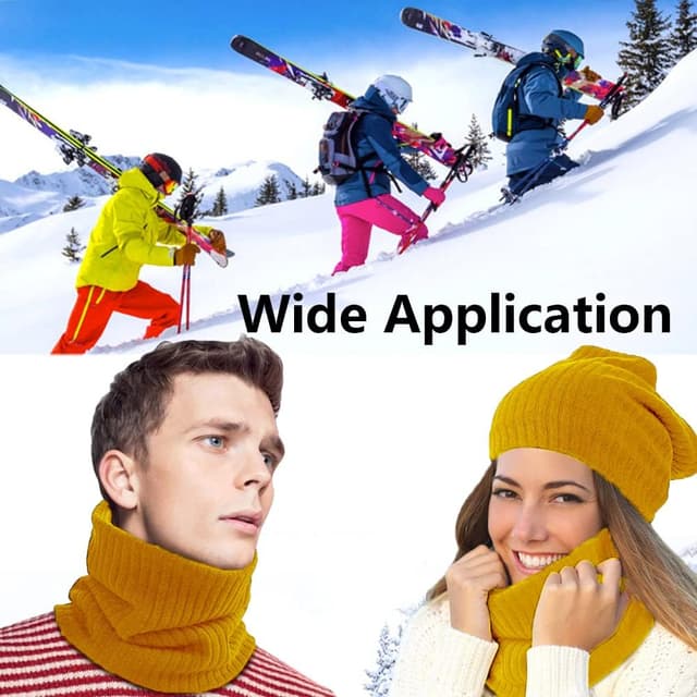 Detalle 2 de Fleece snood neck warmer for winter