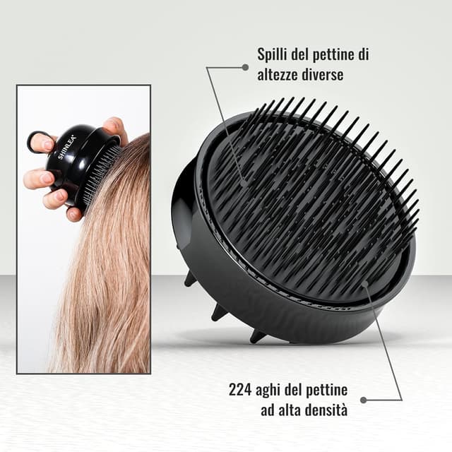 Detalle de SHINLEA Spazzola massaggiante per cuoio capelluto in silicone