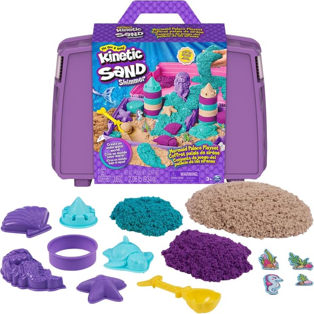 Detalle de Kinetic Sand Mermaid Palace Sandbox