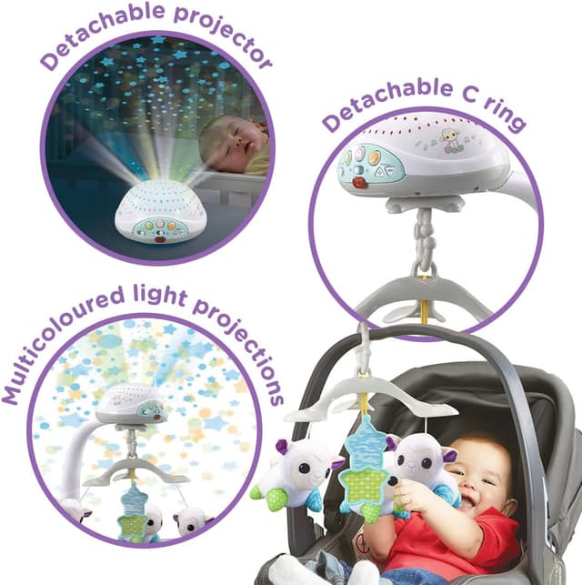 Detalle 2 de VTech Baby Lullaby Lambs Mobile