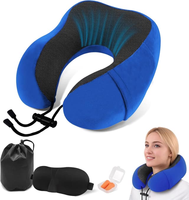 Imagen de ARTREE Almohada de viaje cuello ajustable en OfertitasTOP