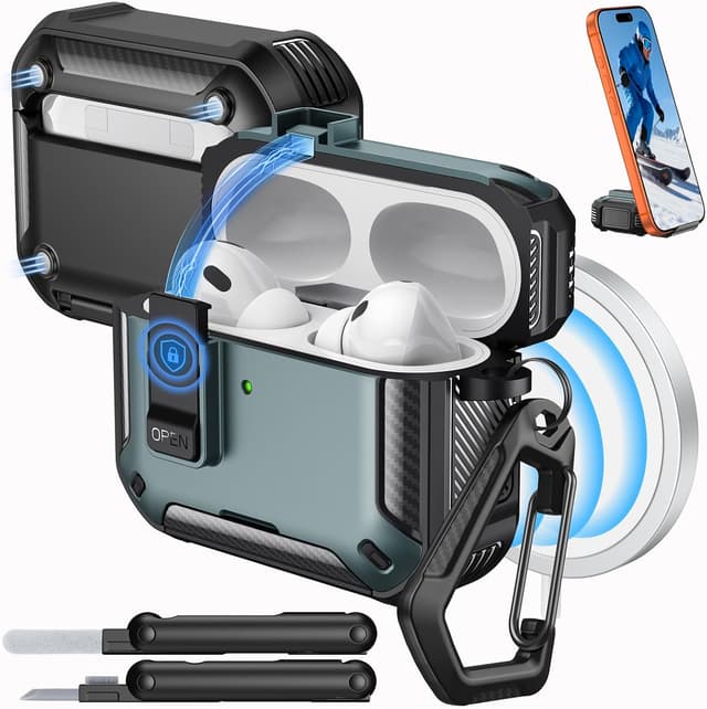 Detalle de MoKo AirPods Pro 3 case with Lock