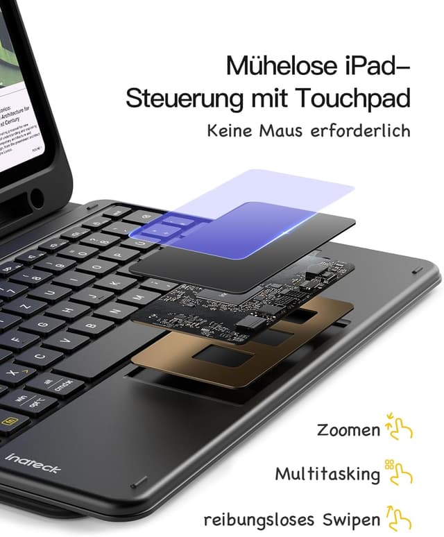 Thumbnail 4 de Inateck Classic N0001 iPad Hülle mit Tastatur 11"