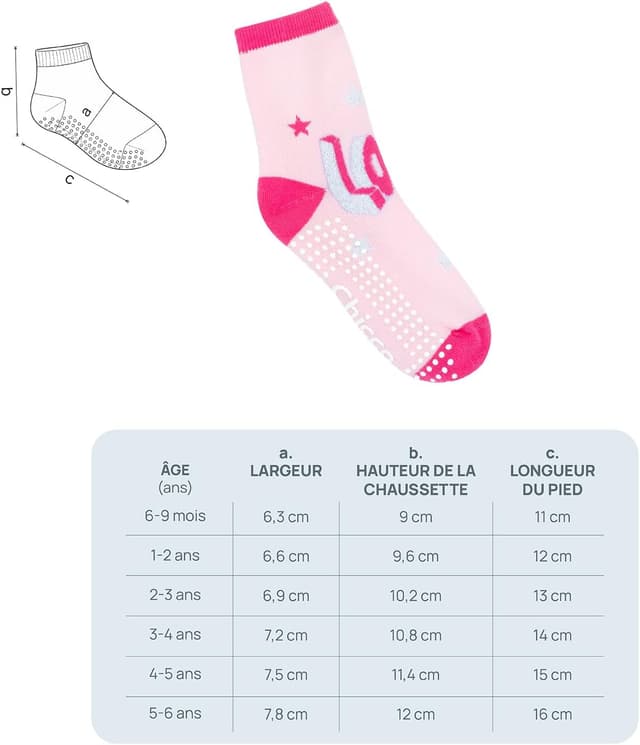 Detalle de Chicco lot de chaussettes antidérapantes