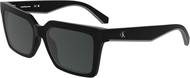 Detalle 2 de Calvin Klein Jeans CKJ25602S occhiali da sole unisex neri con lente grigio pieno