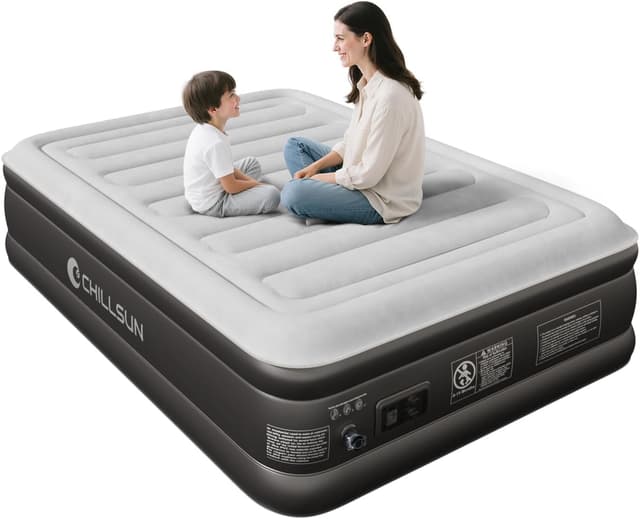 Thumbnail 6 de CHILLSUN Luxury Inflatable Mattress (Double/King) with Built-in Electric Pump, King Size 203 x 152 x 46 cm