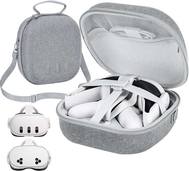 Detalle de Siwket hard carrying case for Meta Quest 3S / Quest 3 with Elite Strap support