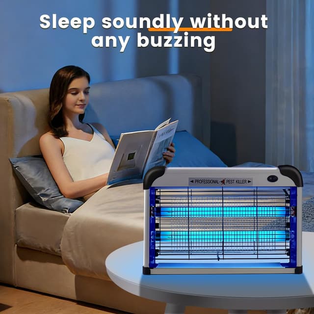 Thumbnail 6 de Hefite Fly Zapper Electric Indoor 3500V with 20W UV Light (Hangable)