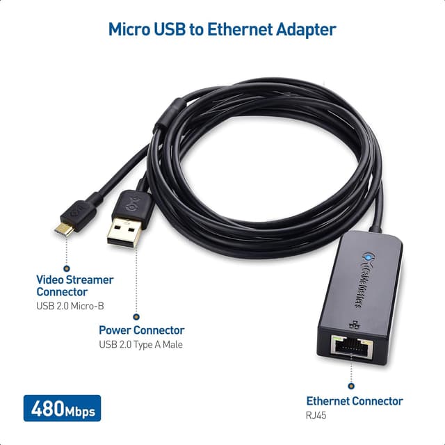 Detalle 2 de Cable Matters Micro USB Ethernet Adapter