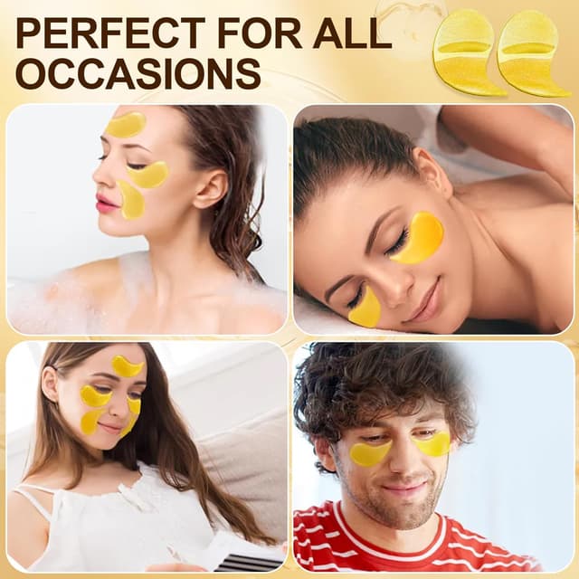 Thumbnail 6 de 24K Gold Augenmaske 60 Stück