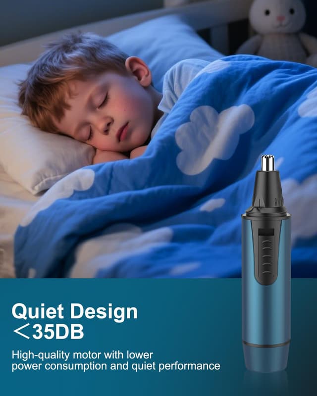 Detalle 2 de Nose Hair Trimmer for Men 2025 Nasal Hair Trimmer 🪶