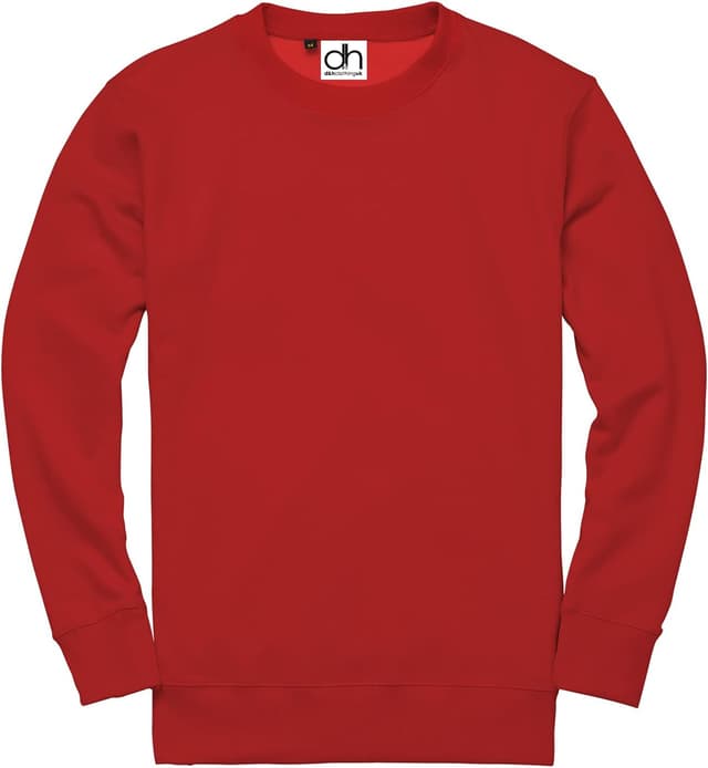 Detalle de D&H CLOTHING UK Premium Plain Workwear Crewneck Sweatshirt (Cotton-Poly Blend)
