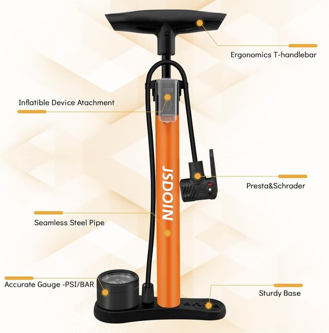 Detalle de Jsdoin bike pump up to 160 PSI
