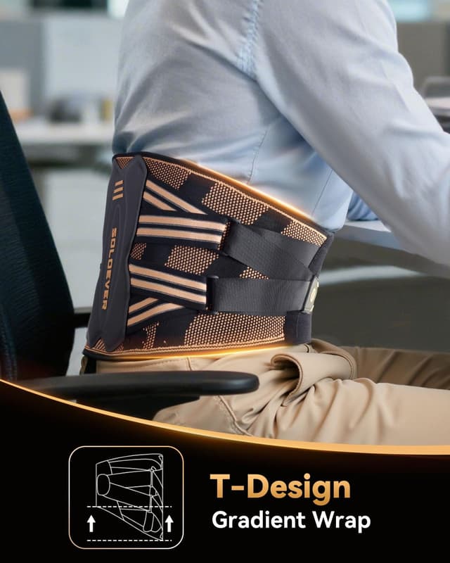 Thumbnail 5 de SOLOEVER Copper-Infused Back Brace for Lower Back Pain Relief