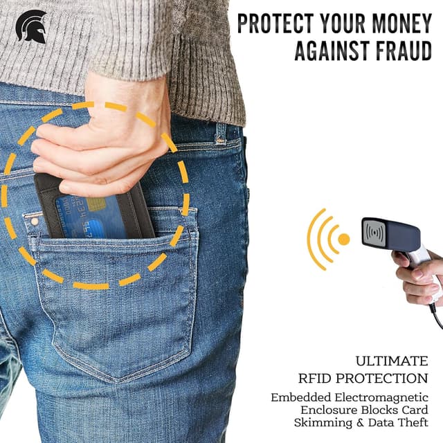 Detalle 2 de POWR Mens Wallet Slim RFID 7 cards