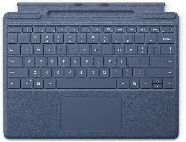 Detalle de Microsoft Surface Pro 13" Zafiro Teclado con Almacenamiento para Lápiz 🖱
