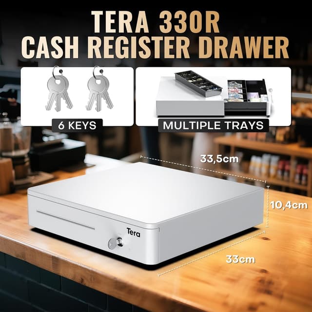 Thumbnail 1 de Tera Cajón Portamonedas 330R Blanco 33,5 cm