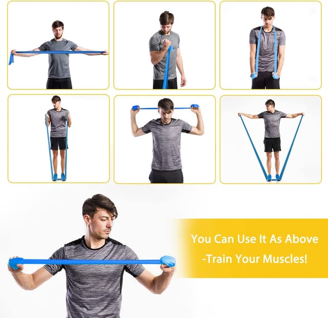 Detalle de Set bande elastiche fitness 3 pezzi 1,8 m