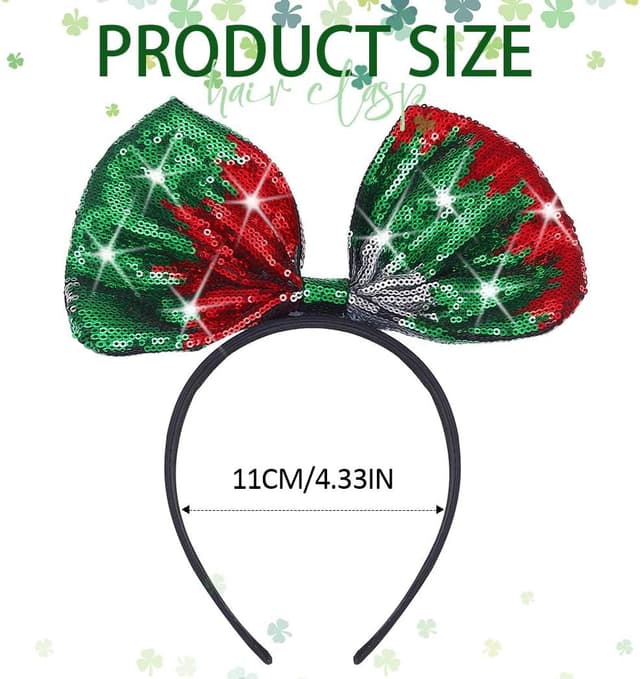 Thumbnail 1 de Zoestar St. Patrik's Day fascia capelli verde 🎉