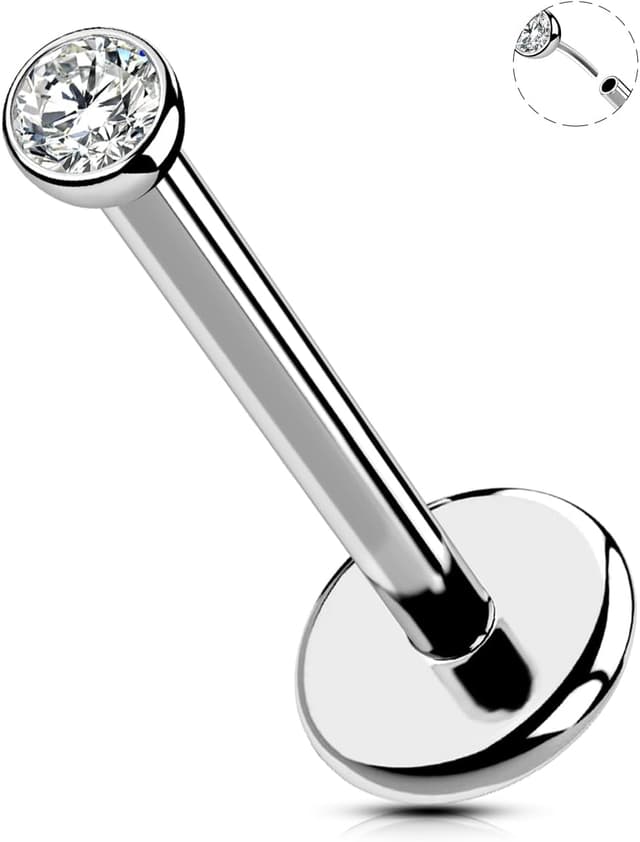 Imagen de OUFER Body Piercing Labret 18G 5mm 💎 en OfertitasTOP