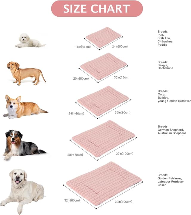 Thumbnail 6 de BVAGSS Orthopädisches Hundebett 100x70 Rosa