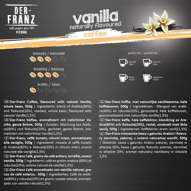 Thumbnail 2 de Der-Franz Café Aromatizados con Vainilla 3x500 g
