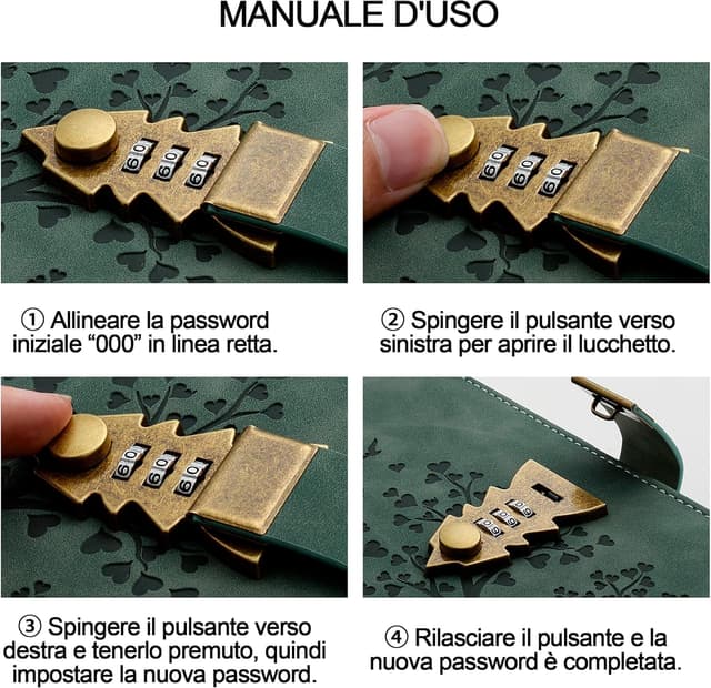 Detalle 2 de HwxBen Diario Segreto A5 con lucchetto