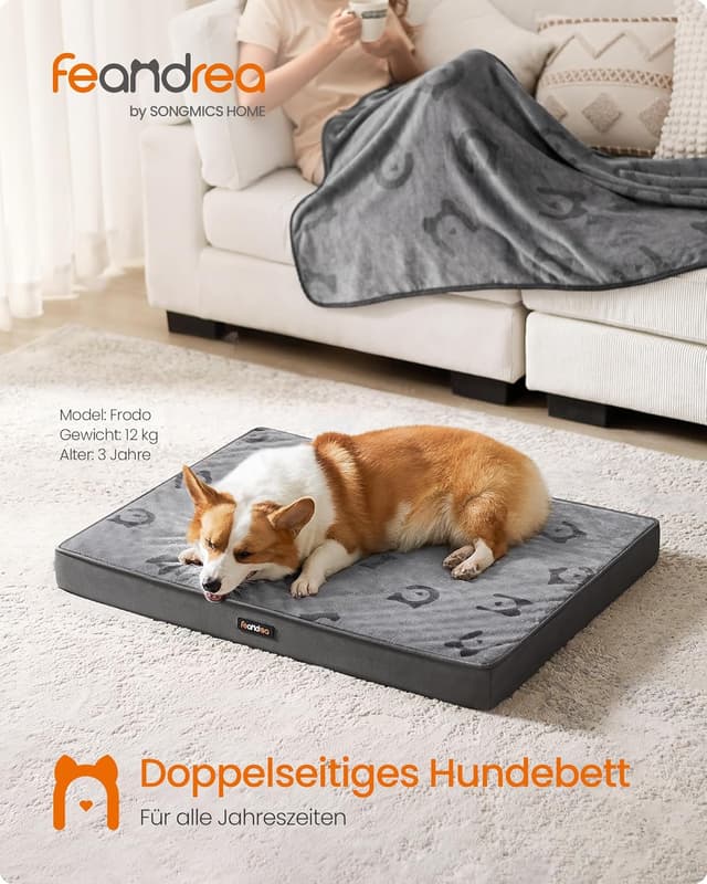 Detalle 2 de Feandrea Hundebett Größe L 91x63