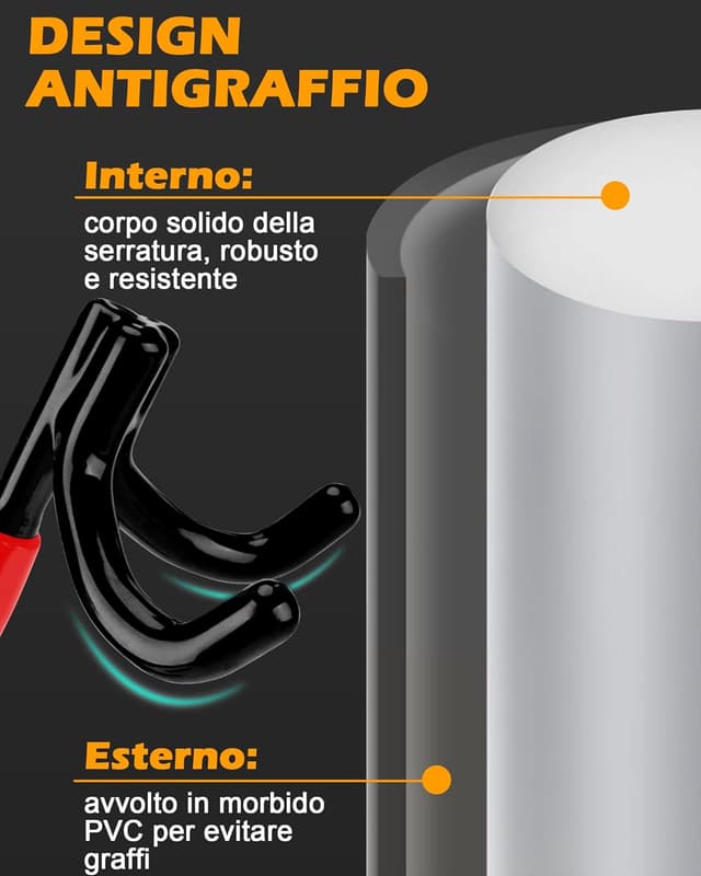 Thumbnail 2 de Tevlaphee Bloccasterzo 4 ganci per volante fino a 41,5 cm