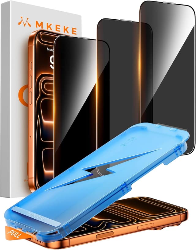 Detalle de Mkeke iPhone 17 Pro Privacy Screen