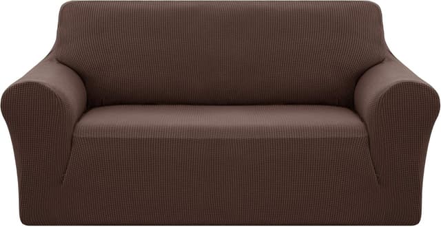 Detalle de Deconovo Copridivano 2 posti con elastico e braccioli in jacquard