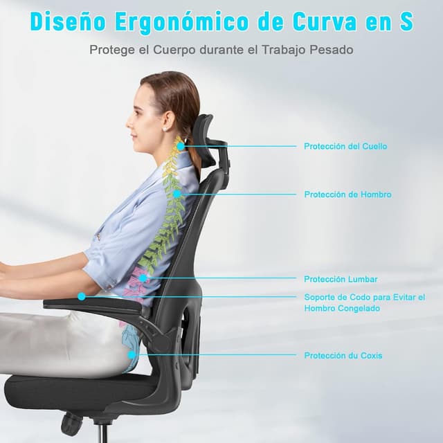 Thumbnail 3 de naspaluro Silla de Oficina Ergonómica 150 kg