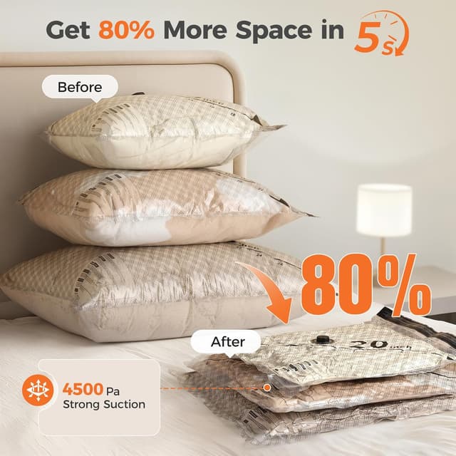 Detalle de Nicetree 18-Pack Vacuum Storage Bags 3 Sizes