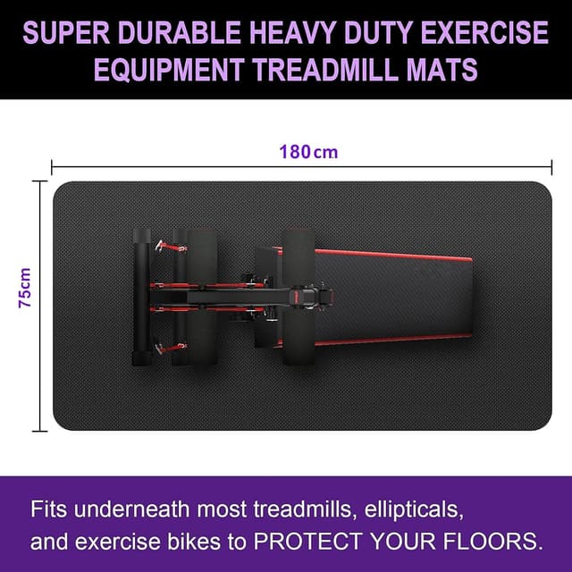 Thumbnail 1 de Treadmill Mat 180 cm x 75 cm – Heavy‑Duty Exercise Mat 🏋️♀